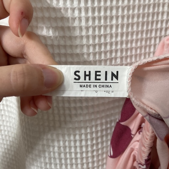 Women’s SHEIN “Wine O’ Clock” pink and white pajama set. Size medium. - Picture 7 of 11